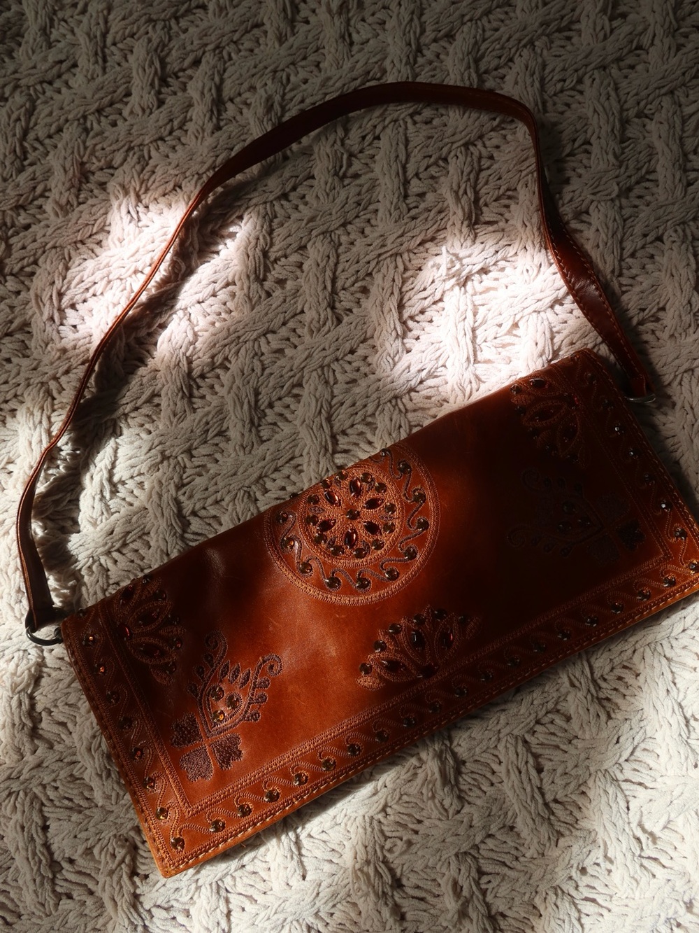 Leather Gem Bag